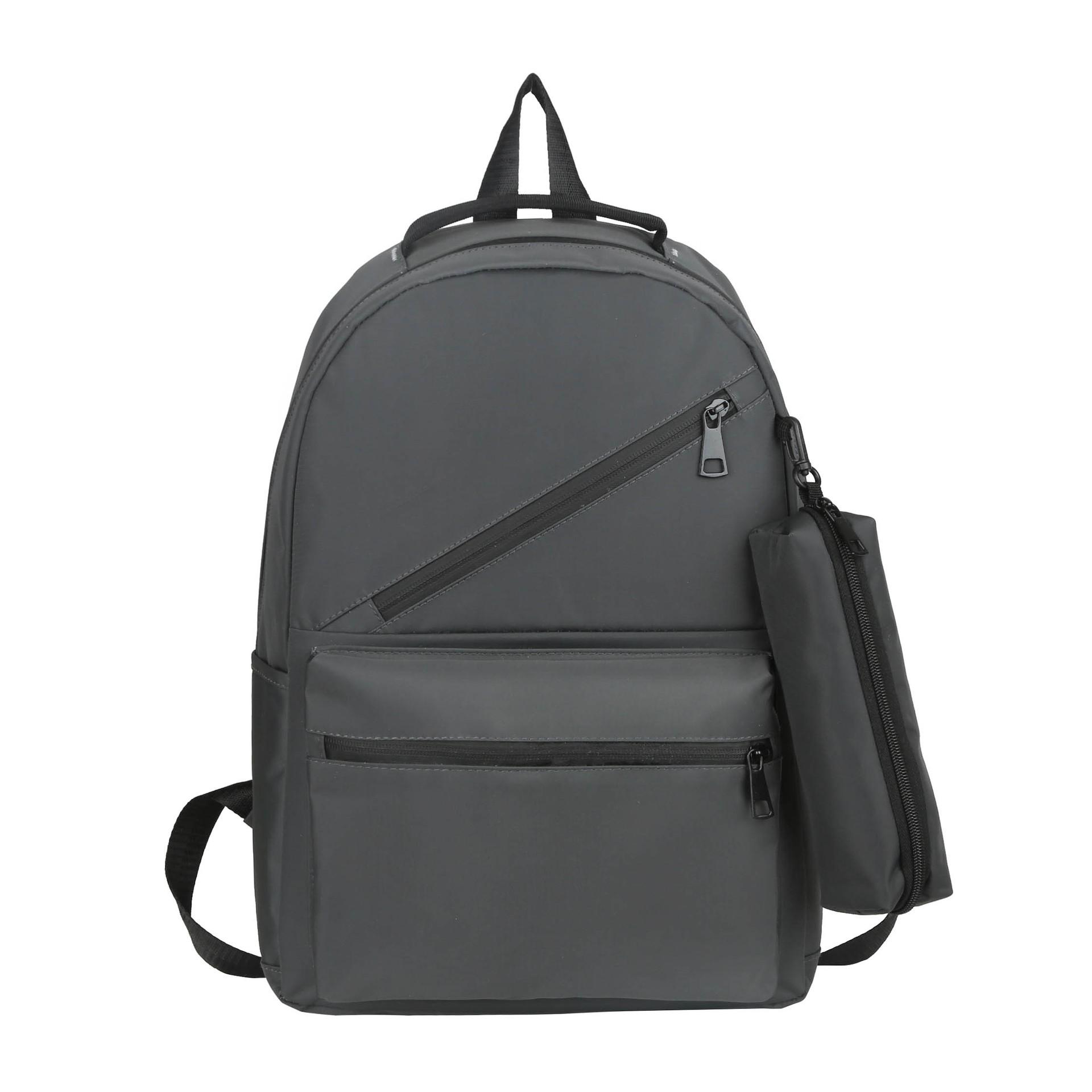 

Backpack Oxford Cloth Student Backpack Large Capacity Pencil Bag Casual Backpack Versatile for Men and Women серый