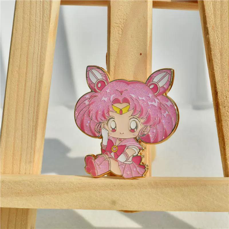 Classic Japanese Anime Girls Sailor Moon Lapel Pins for Backpack Enamel Pin Women's Brooch Badges for Clothes Jewelry Accessorie
