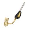 Handheld Repair Soldering Head for Plumbing Maintenance, Portable Gas Heating Tool with Extended Metal Nozzle and Angled Joint for Joining Work