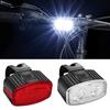 1/2Pcs Bicycle Headlight Tail Light Waterproof USB Rechargeable Universal MTB Road Mountain Bike Cycling Front Light Night Riding Warning Rear Lamp