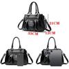 Large Capacity Tote Bag for women/Leather Womens/Ladies Ruched Leather Handbag