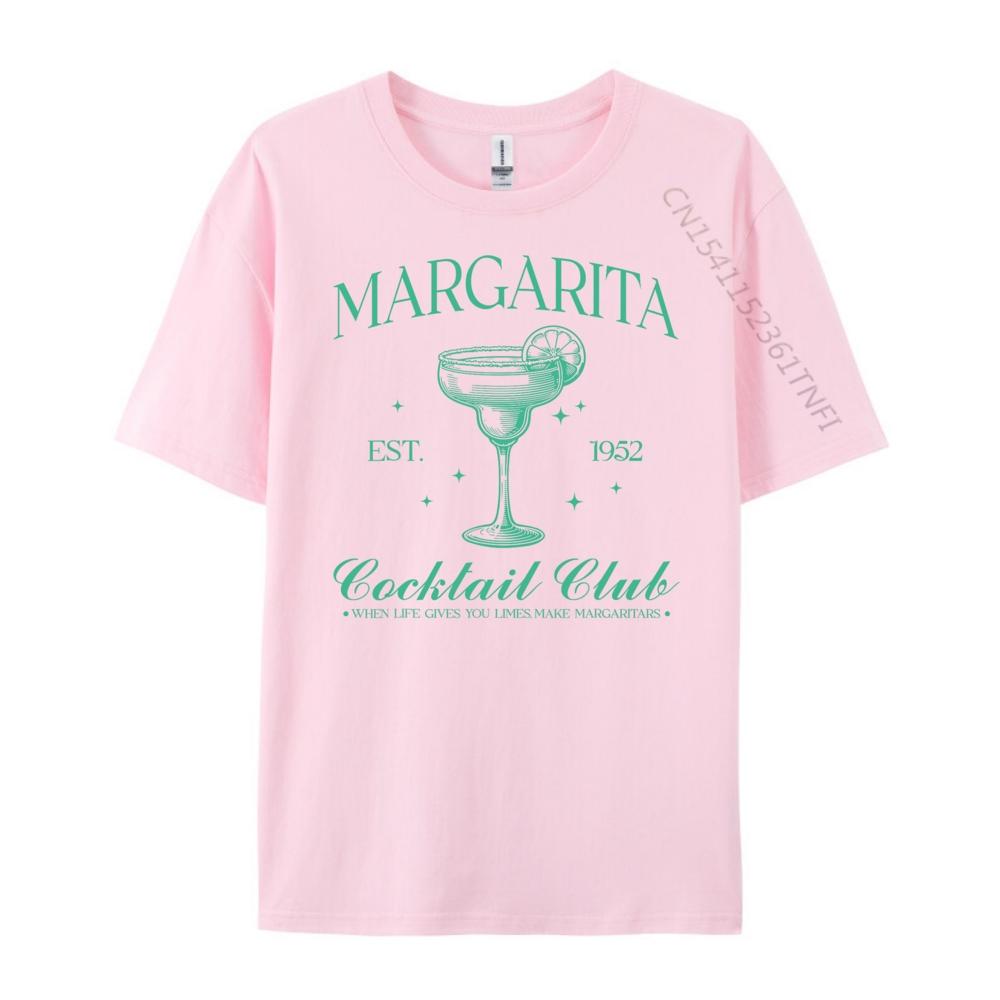 Margarita Cocktail Club Funny Drinking Gift Idea Plain T Shirts Wholesale Unisex Luxury TShirt Normal