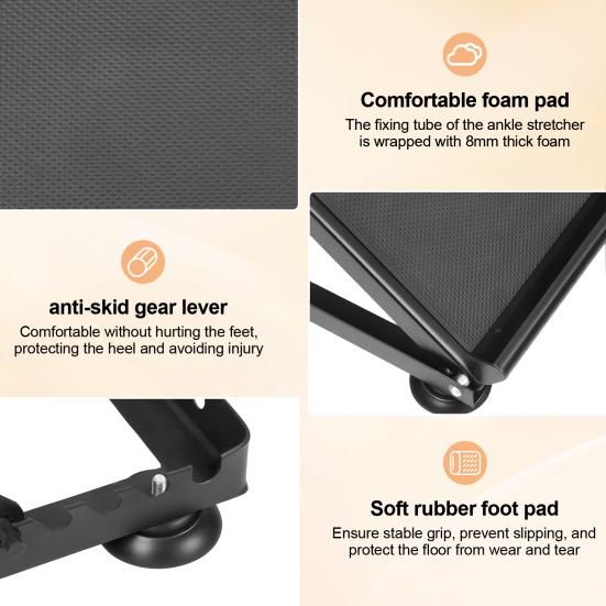 Stretch Board Heavy Duty Slant Board Calf Stretcher for Squat 600lbs Weight Capacity Adjustable Achilles Incline Balance Relieving Plantar Fasciitis