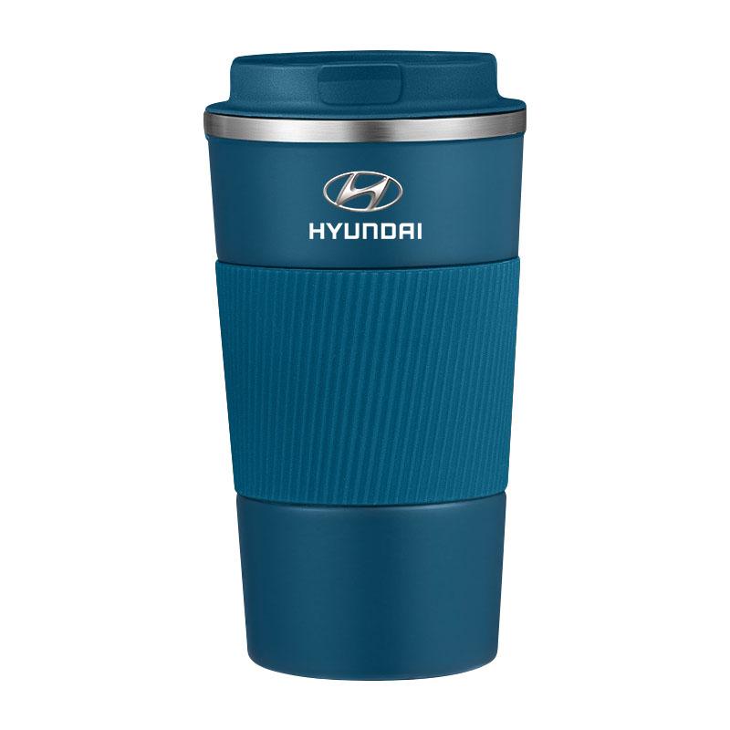 500ml Zanglamaydigan Po'latdan Yasalgan Kofe Tumbleri Termos Krujka Portativ Sayohat Termosi Hyundai Mistra Lafesta Elantra Accent IX35 I20 I30 Azera Sonata uchun