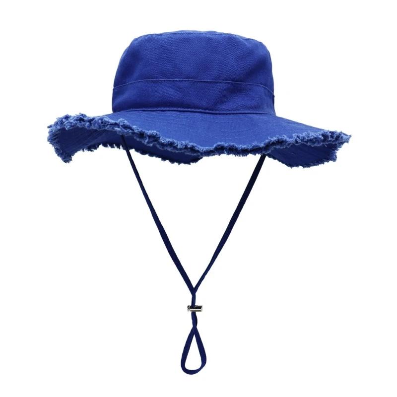 Bucket Hat Gekarteld Ontwerp Zonwerende Hoed Vissershoed Zon Voor UV Visuitrusting Buitenactiviteiten