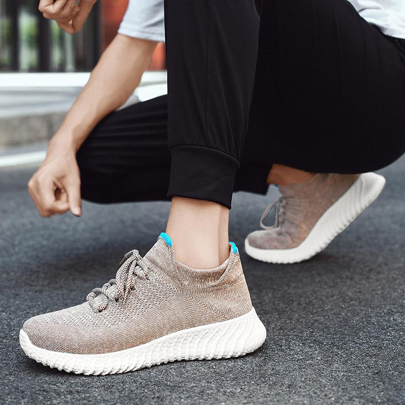 Обувь большого размера. Легкие дышащие летающие носки. Обувь для пар. Повседневная — фото 6