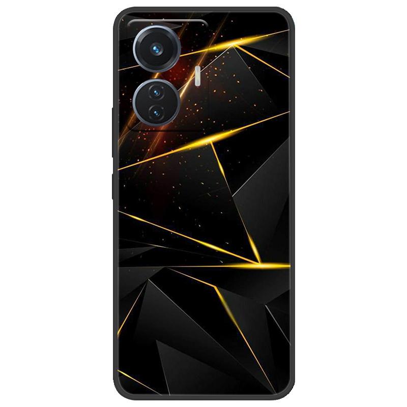 For Vivo T1 4G Y55 4G iQOO Z6 44 W V2153 Case Marble Soft Matte Silicone Back Cover For Vivo T1 44W Full Coverage Phone Shell