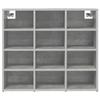 Shoe Cabinet Concrete Grey 77.5 x 30 x 67 cm Engineered Wood