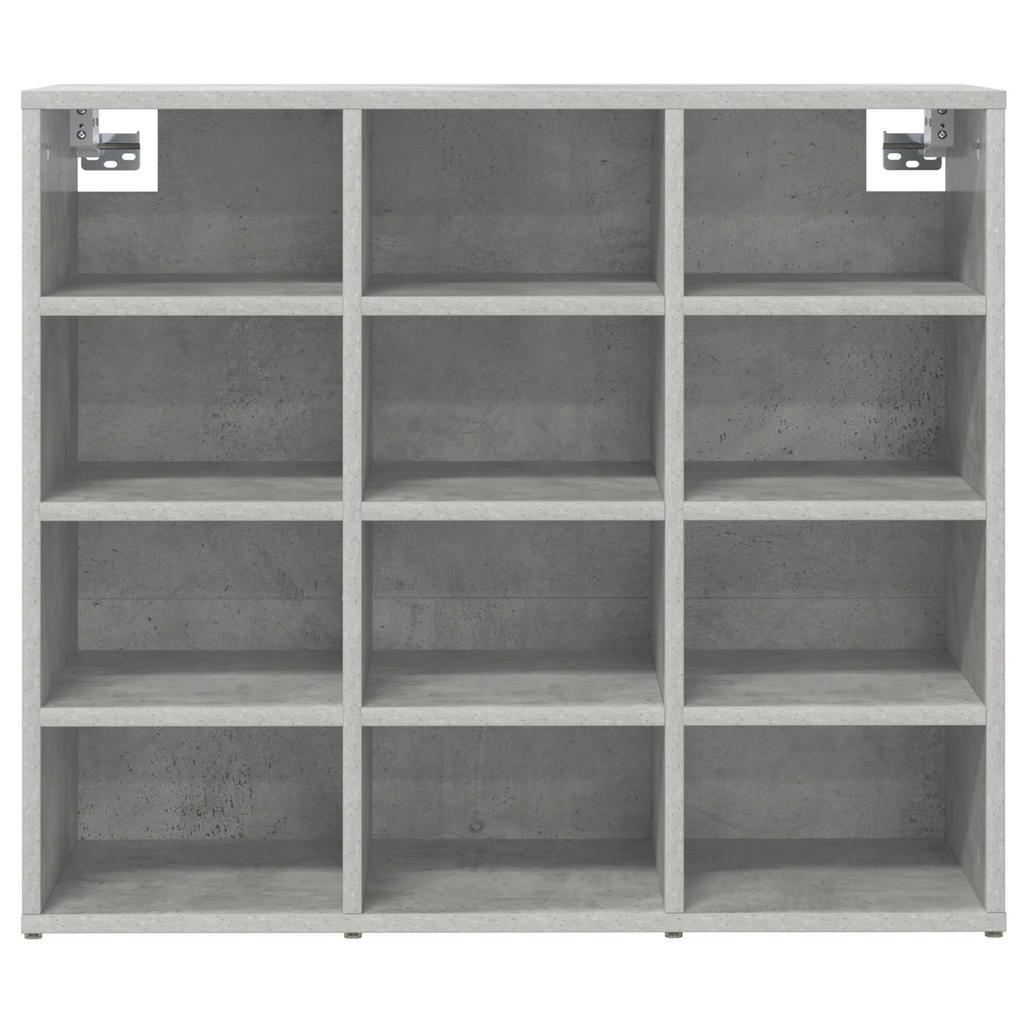 Shoe Cabinet Concrete Grey 77.5 x 30 x 67 cm Engineered Wood
