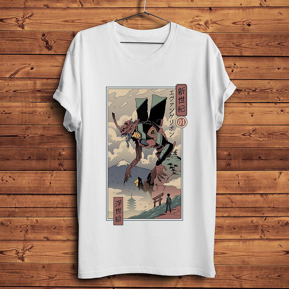 

vintage Edo Ukiyoe style eva funny anime tshirt ukiyo Unisexga short sleeve tshirt unisex streetwear Tee S