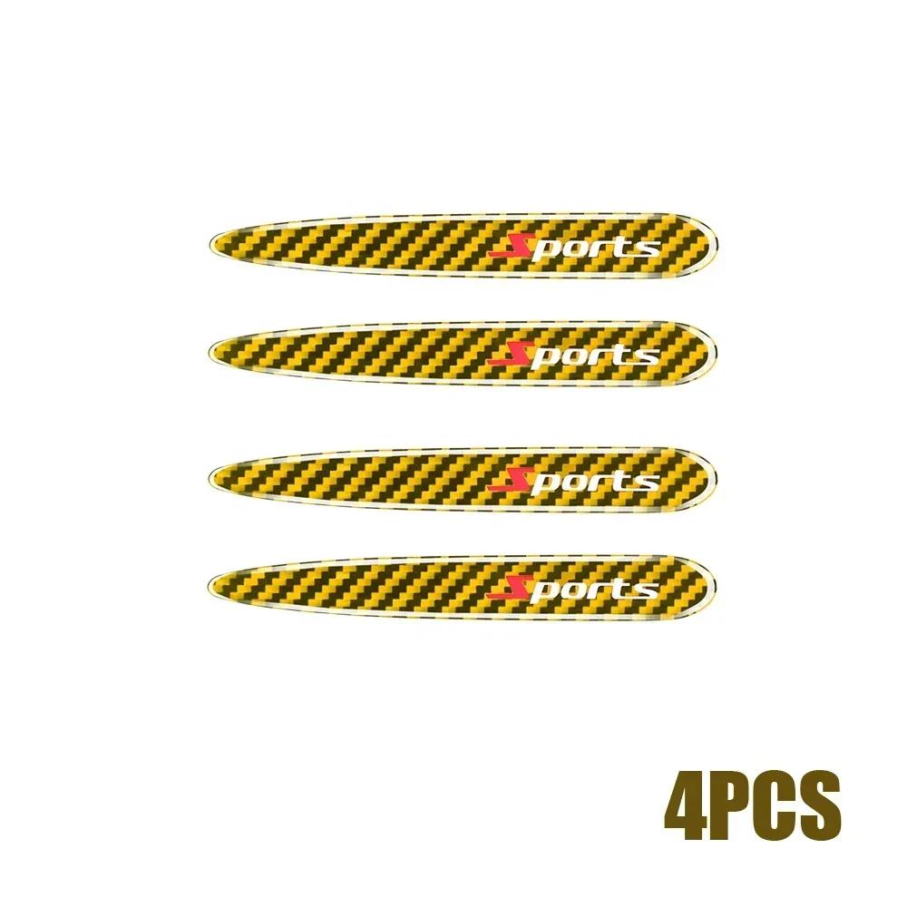 4 stücke Auto Türgriff Anti Scratch Aufkleber Carbon Faser Sport Schutz Aufkleber Dekor Aufkleber Auto Exterior Styling Zubehör