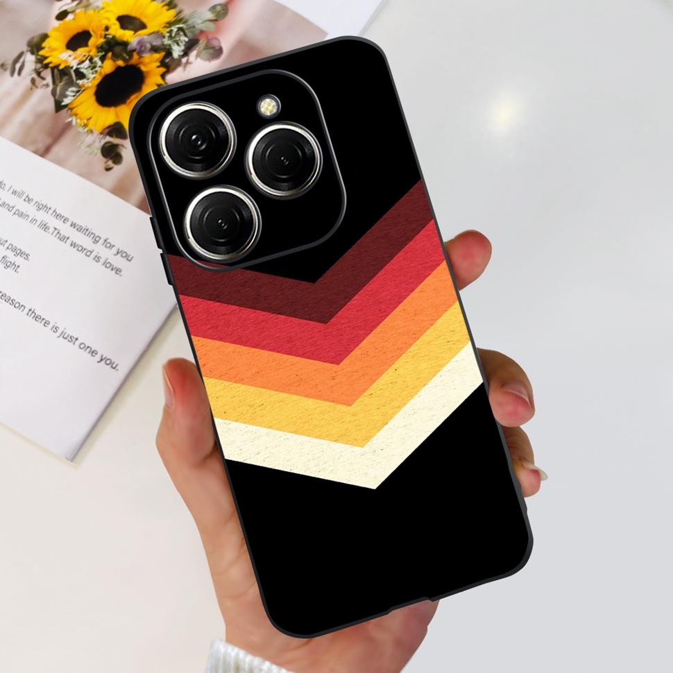 For Tecno Spark 20 Pro Casing KJ6 Luxury Candy Painted Cover Soft Silicone Case For Tecno Spark 20 Spark20 Pro Housing Funda