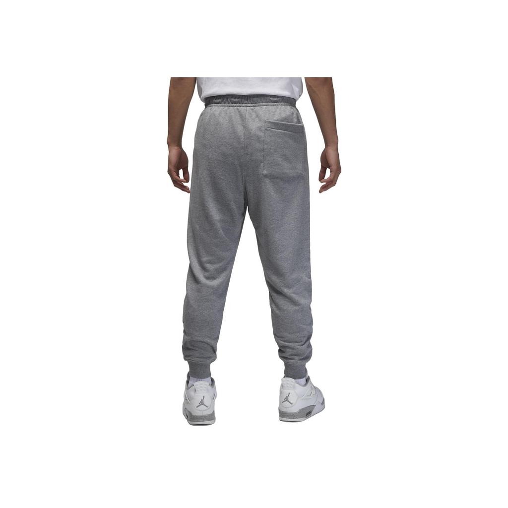 Jordan Mid-Rise Joggers with Solid Color and Drawstring Men Bottoms Gray FQ7762-091