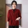 New middle-aged and old women's clothing noble thickened sweater jacket middle-aged mother autumn clothing knitted clothes