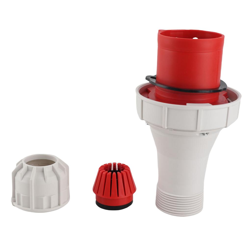 Industrial Socket CEE Aviation Connector IP67 Proof 5PIN 63A 220‑415V Red for Outdoor