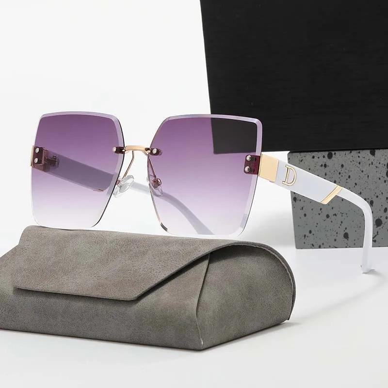 Luxury Square Sunglasses Women Men Brand Designer Vintage Sun Glasses Female Male Fashion Rimless Shades Mirror