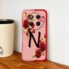 For Honor Magic 7 Lite Case For Magic 8 Lite Rose Letters Soft Phone Back Cover For Magic7 Magic8 Lite Liquid Silicone Fundas
