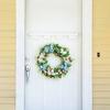 Artificial Flowers Lifelike Simulation Floral Door Hanging Decoration No Watering Maintenance Long-Lasting Spring Freshness Home Wall Decor
