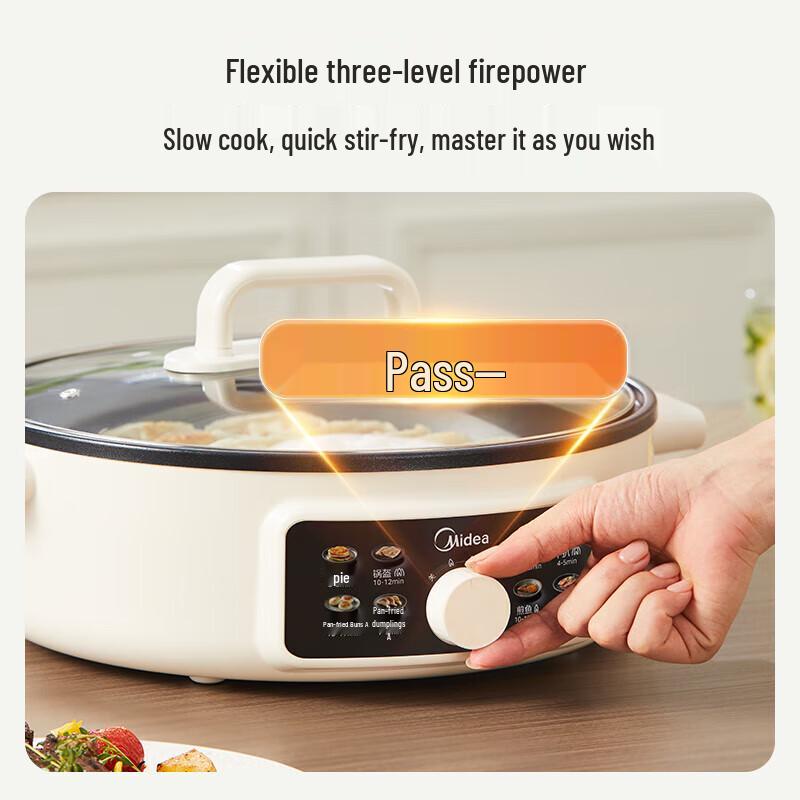 Midea Multi-functional Electric Griddle CN plug (adapter included)