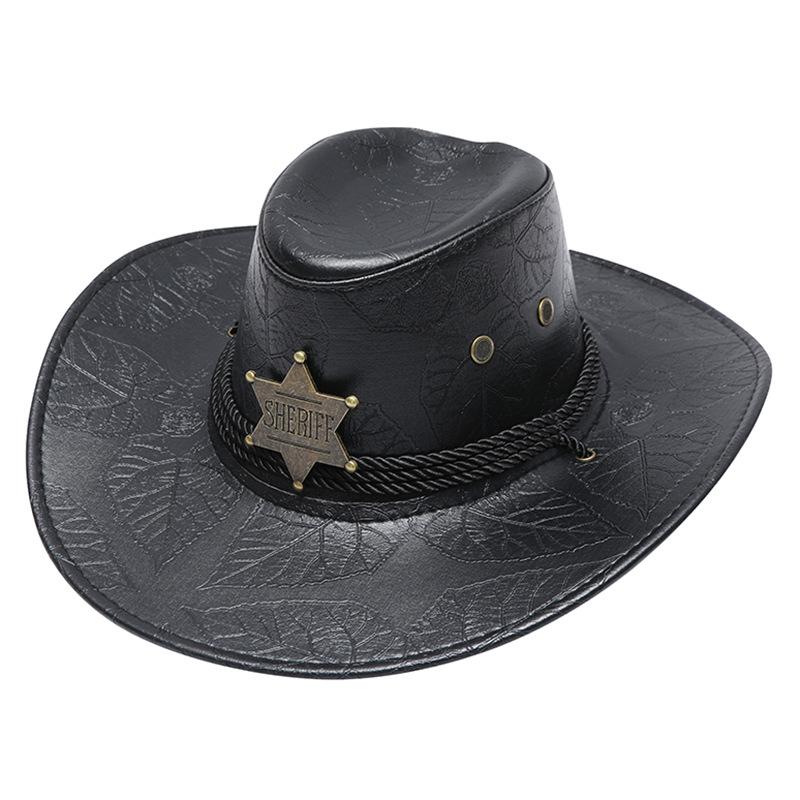 Western Cowboy Rider Hat Mongolian Prairie Hat Men's Ladies Sunscreen Sun Hat Summer Hat Outdoor Hiking Hat