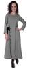Moomaya Full Sleeves Maxi Dress Long Button Down Solid Casual Slit Dresses