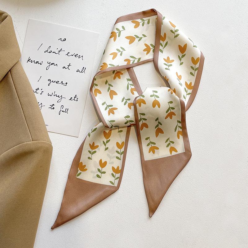 Hochwertiges Haarband aus koreanischer Seide in Khaki-Nude – professionelles Accessoire für Frühling/Herbst