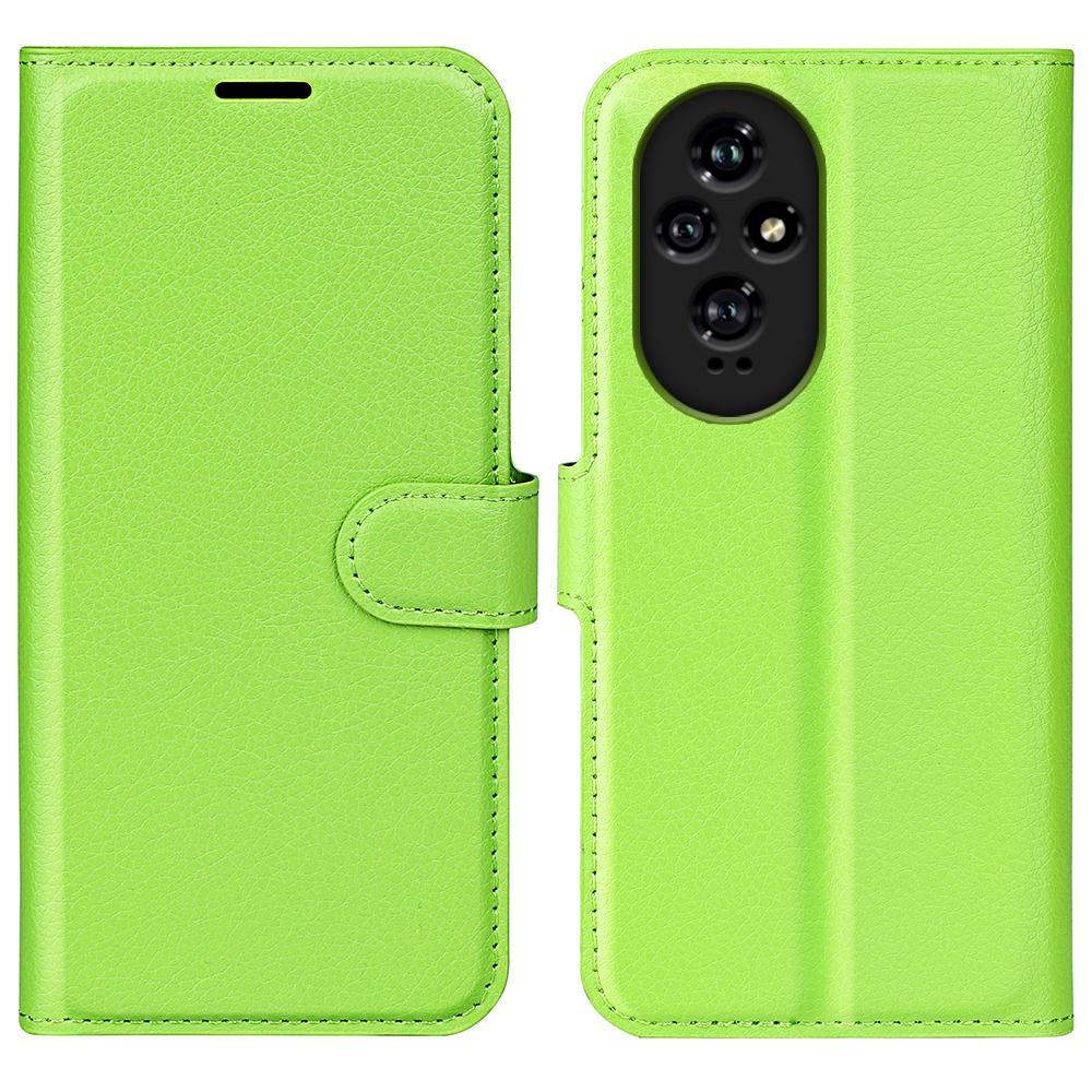 For Honor 200 5G Wallet Case Litchi Texture PU Leather Phone Cover Folio Flip