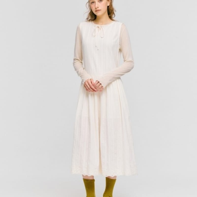 DEPOUND Label Wool Knit Socks - Olive