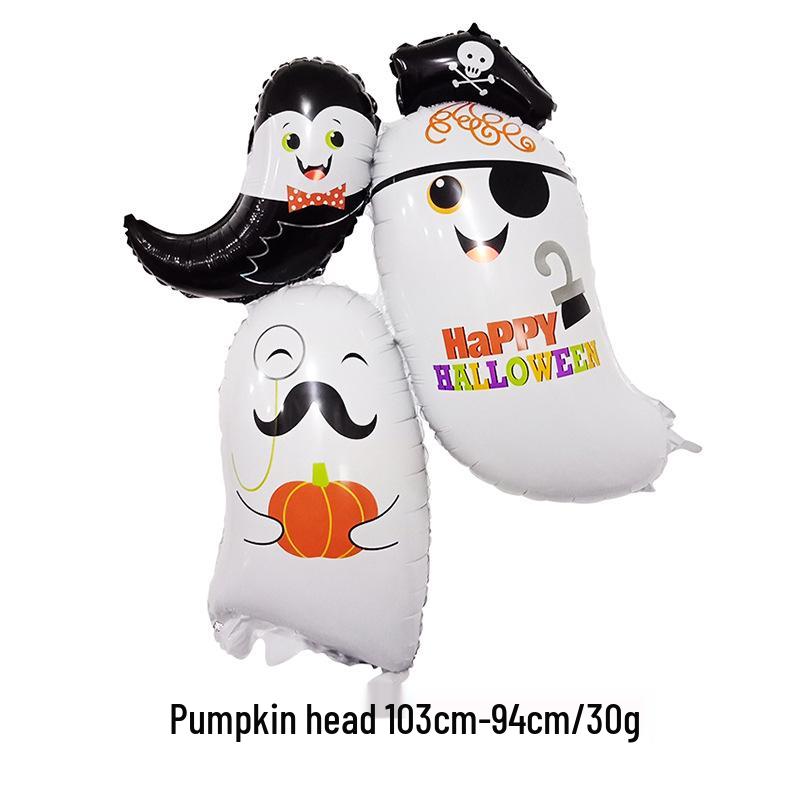 Aluminum Foil Balloons: Halloween Decorations with Ghosts, Skeletons, Pumpkins, and Bats