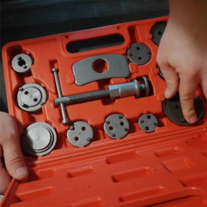 2025+ 12Pcs Universal Car Disc Brake Caliper Rewind Back Brake Compressor Tool Kit Set for Automobiles Garage Repair Tool