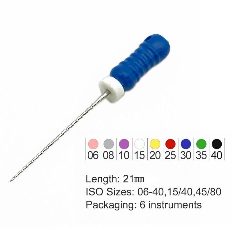Pile H dentare de 21 mm Pile Endo de canal radicular Pile dentare de mana Pile H din otel inoxidabil Instrument pentru dentist
