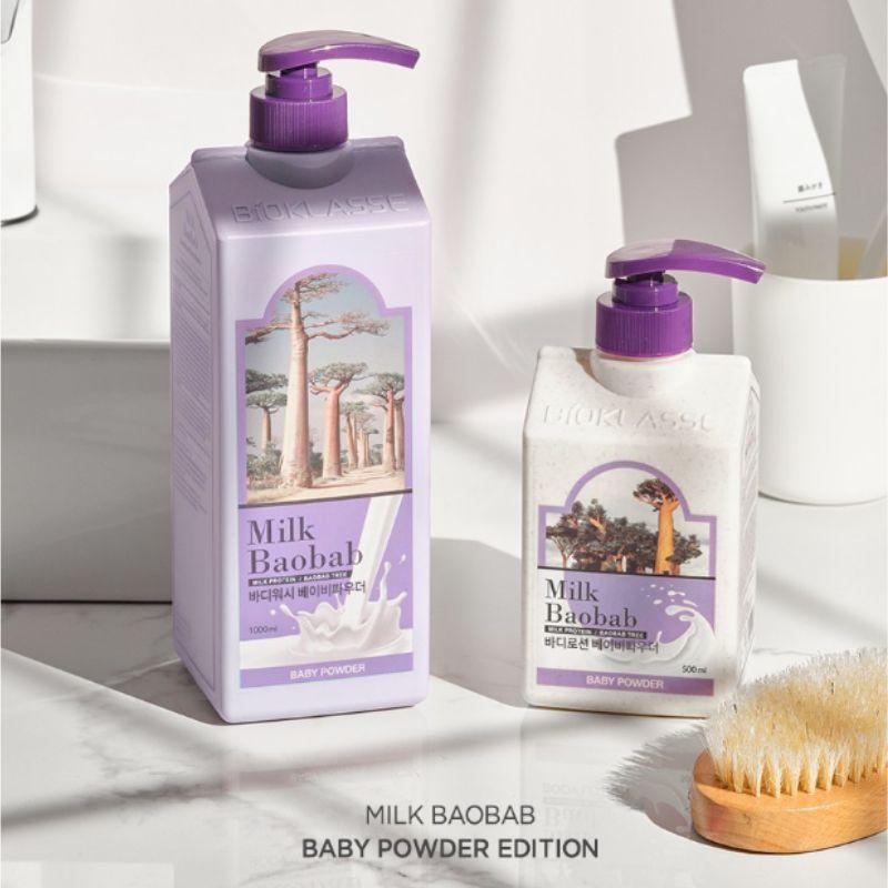 Milk Baobab Body Wash Baby Powder 1L – Moisturizing Baby Powder Body Cleanser