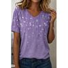 T-shirt Estiva da Donna con Stampa Floreale Manica Corta Magliette Top Stampati Casual