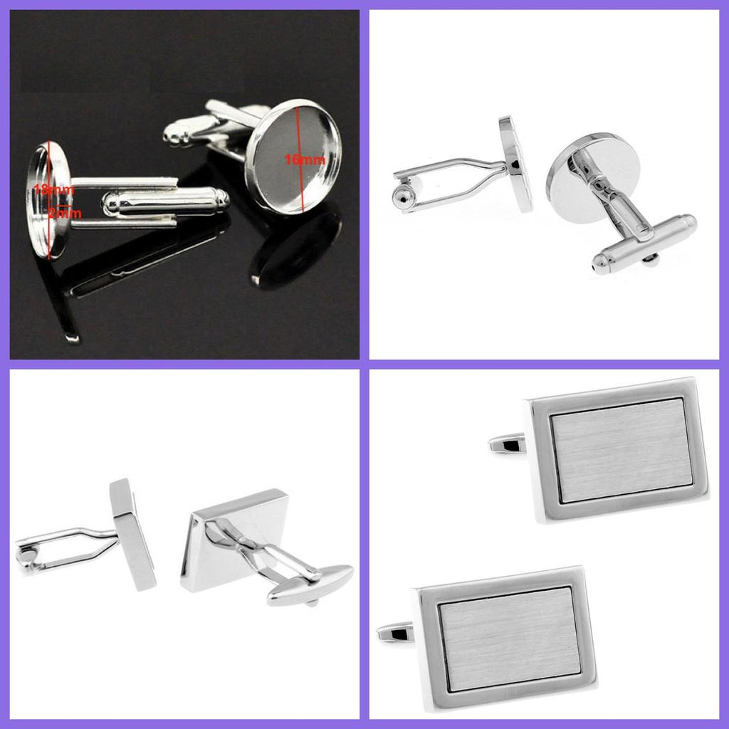 V-förmige Metallmanschettenknöpfe mit lasergraviertem Logo und gebürsteter Oberfläche