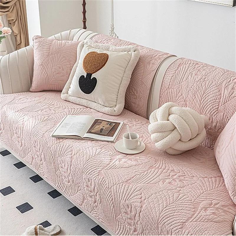 Thicken Cotton Sofa Cover Four Seasons Universal Sofa Mat Seat Pad Luxury Couch Cover Non slip Couch Slipcover Living Room
