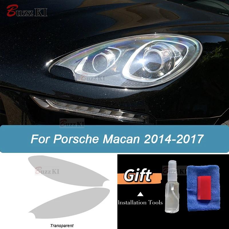 Per Porsche Cayenne 958 Macan Panamera 971 Taycan 911 Pellicola Protettiva Fari Auto Vinile Oscurato Nero Fumè Adesivo Trasparente
