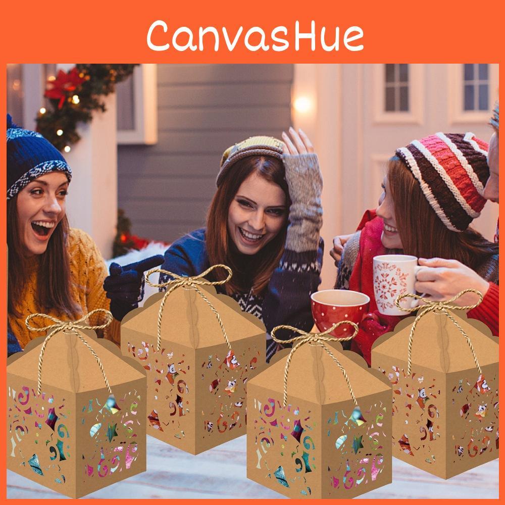 Christmas Decorative Hollow Gift Box For Festival And Party Packaging Candy