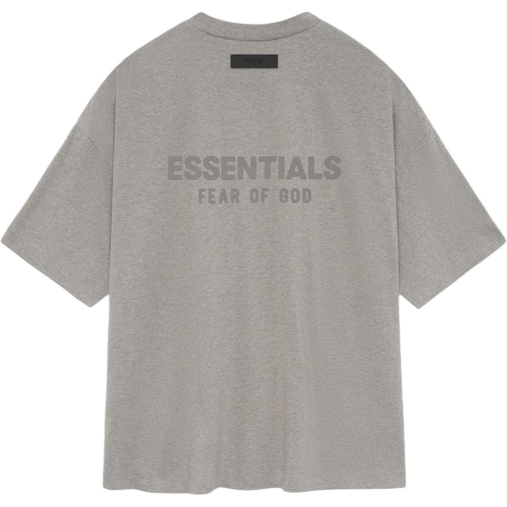 Fear of God Essentials V Neck Heather Grey Men Tops 125SU244211F