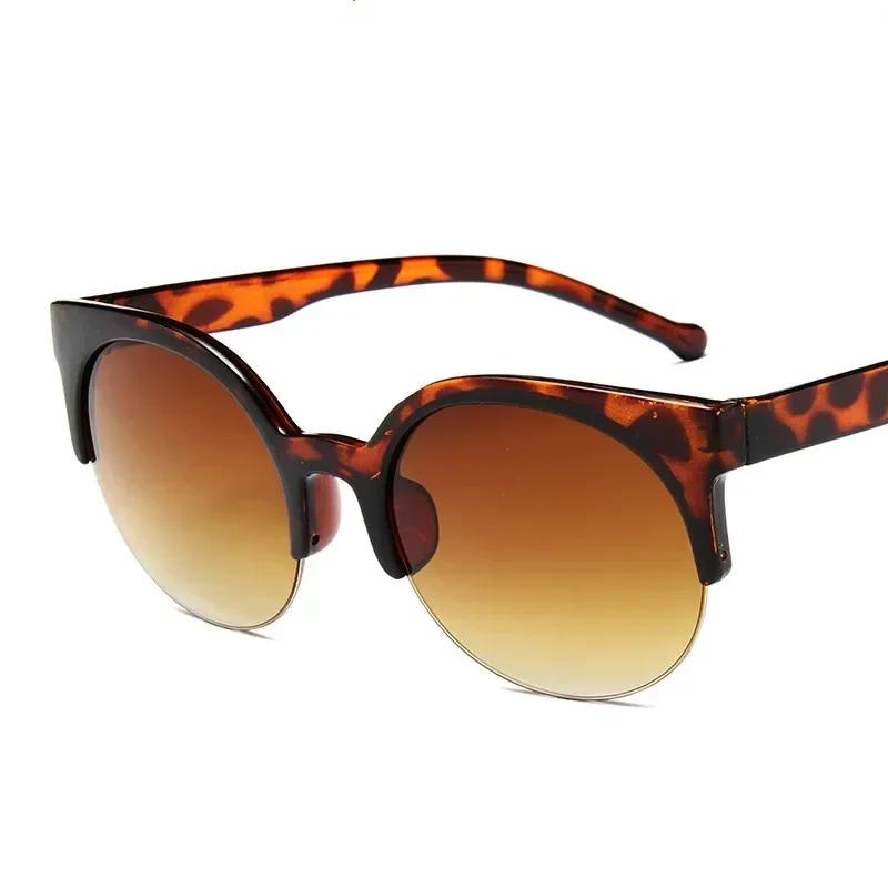 

Vintage Classic Cat Eye Sun Glasses Glasses Half Spectacle Frame Frame Sunglasses Ladies Sun Eyeglasses Anti-UV Sunglasses Female Travel Party