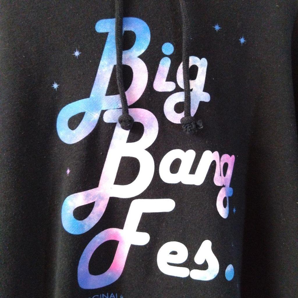 [USED] Big Bang Fes. Hoodie with Logo, Black, Size M