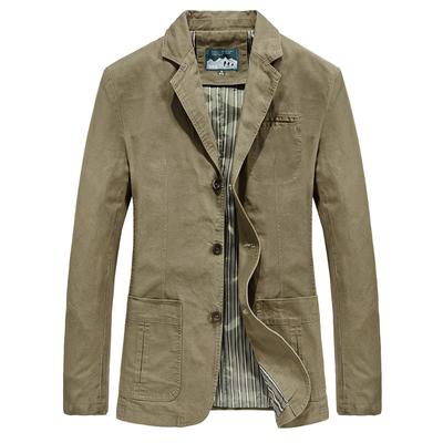 Spring And Autumn Men's Cotton Jacket Casual Suit Collar Jacket