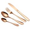 4PCS Set Stainless Steel Upscale Dinnerware Flatware Cutlery Fork Spoon Teaspoon