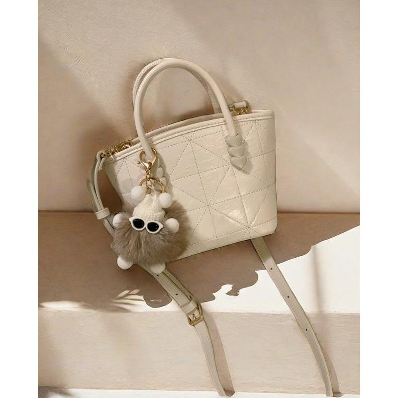 

Niche high-end bag women s fashion ceramic simple one-shoulder flower arrangement handbag pendulum light luxury bucket bag