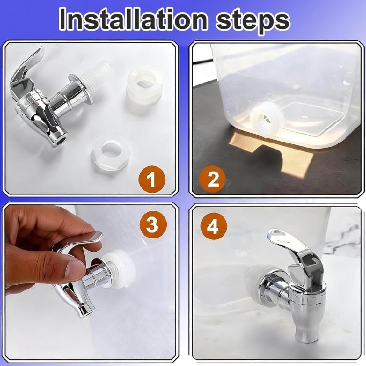 2Units Rustproof Beer Dispensing Valves With Thickened Silicone Washers Ideal For Homebrewing And Outdoor Event