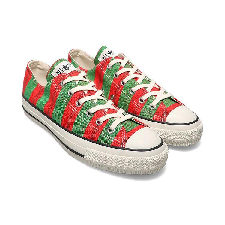 Converse All Star Burkina Faso Textile Low Top Canvas Shoes Unisex Sneakers Red Green White 31305750