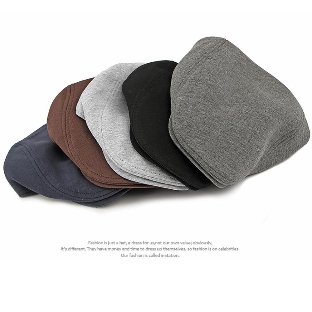 HT4423 Beret Spring Autumn Caps for Men Women Retro Artist Painter Knit Beret Hat Male Female Ivy Flat Cap Adjustable Beret Cap