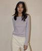 MAGOODGAN Lydia 3656 Soft Ribbed Basic Lavender Long Sleeve Tee