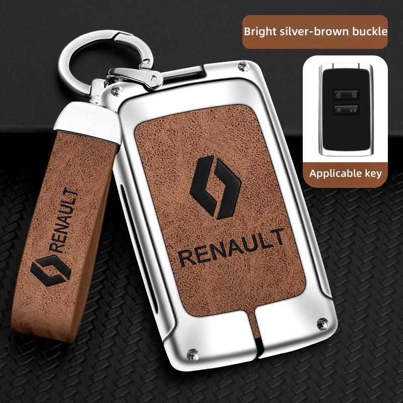For Renault 2026 New Hub Caps Zinc Alloy Car Key Case Cover Shell For Renault Koleos Captur Kadjar Megane Clio Talisman Scenic A