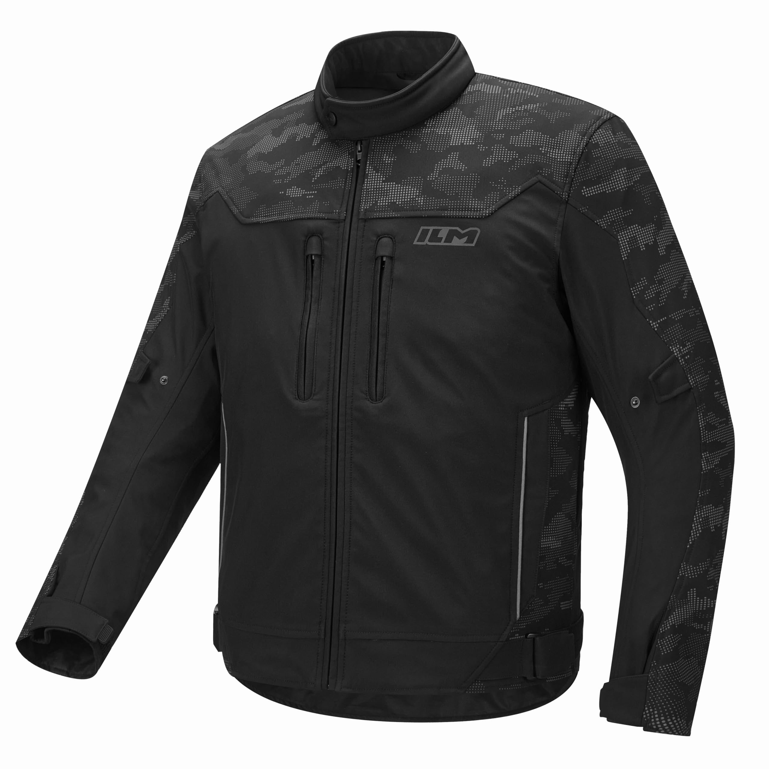 

ILM Motorcycle CE Removable Fleece Perfect for Commuting to School or JRF4 Men s Jacket, Autumn/Winter/Spring, Windproof/Water-Repellent, Protector, чёрный