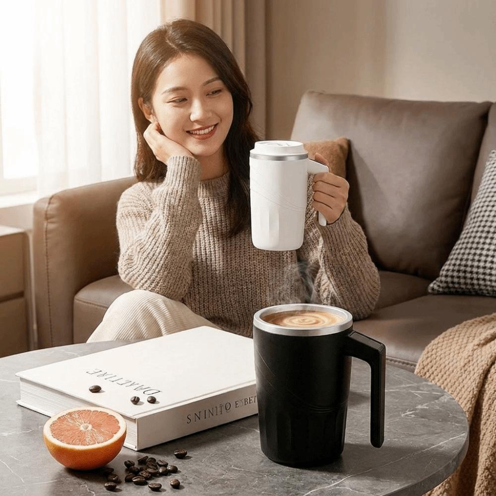 Large Capacity Stirring Mug 400ML Mixing Cup Temperature Display Smart Thermal Cup  Home